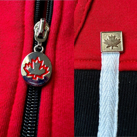 IT’S FUN TO BE CANADIAN Hoodie, Red & Black / Size S - Picture 8 of 15